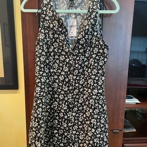 Black and flower dress